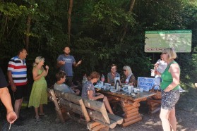 Locals are in good spirits seeing that we gathered quickly and stopped the work.